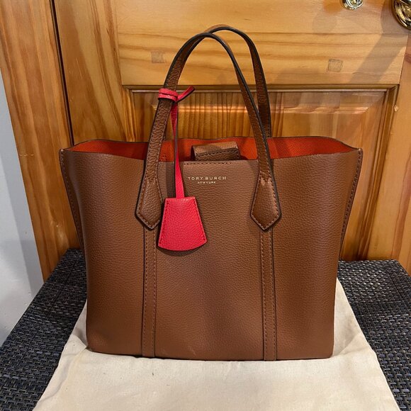 SMALL PERRY TRIPLE-COMPARTMENT TOTE BAG - Picture 1 of 7